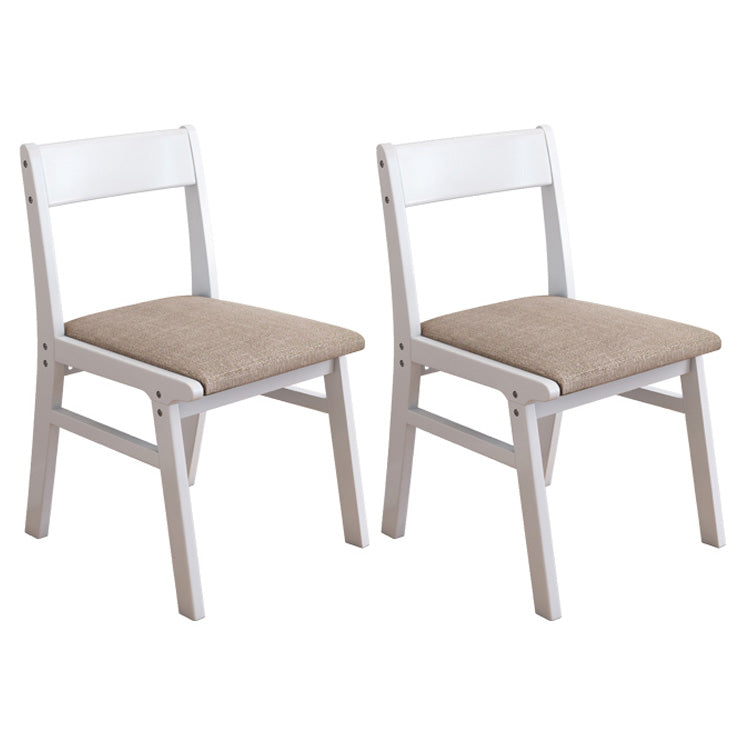Home Contemporary Side Chair Open Back Upholstered Wood Dining Room Chair Coffee 2 Piece Set White Clearhalo ' kitchen&dining_furn' 'Dining Chairs' 'Dining Tables & Seating' 'dining_chair' 'furn' 'furn_dining_chair' 'Furniture' 'furniture_dining_chair' 'Kitchen & Dining Furniture' 'kitchen' 3702645