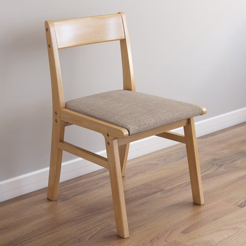 Home Contemporary Side Chair Open Back Upholstered Wood Dining Room Chair Coffee 1 Piece Natural Wood Clearhalo ' kitchen&dining_furn' 'Dining Chairs' 'Dining Tables & Seating' 'dining_chair' 'furn' 'furn_dining_chair' 'Furniture' 'furniture_dining_chair' 'Kitchen & Dining Furniture' 'kitchen' 3702647