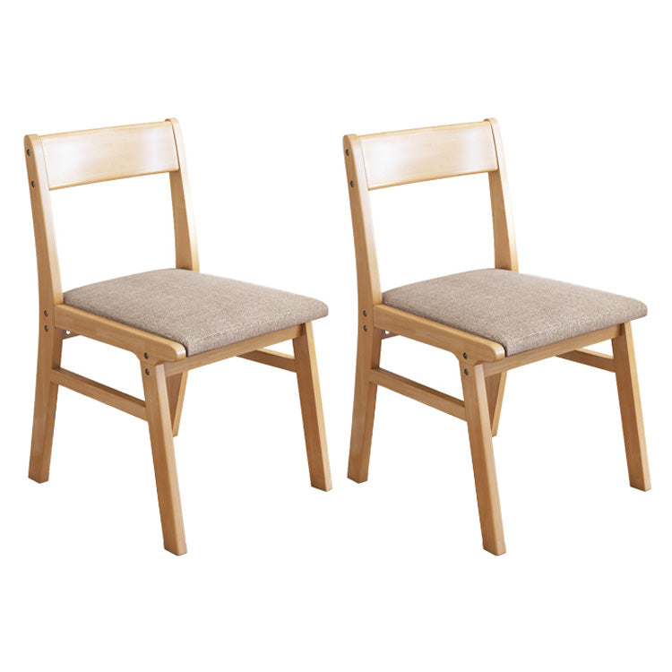 Home Contemporary Side Chair Open Back Upholstered Wood Dining Room Chair Coffee 2 Piece Set Natural Wood Clearhalo ' kitchen&dining_furn' 'Dining Chairs' 'Dining Tables & Seating' 'dining_chair' 'furn' 'furn_dining_chair' 'Furniture' 'furniture_dining_chair' 'Kitchen & Dining Furniture' 'kitchen' 3702648