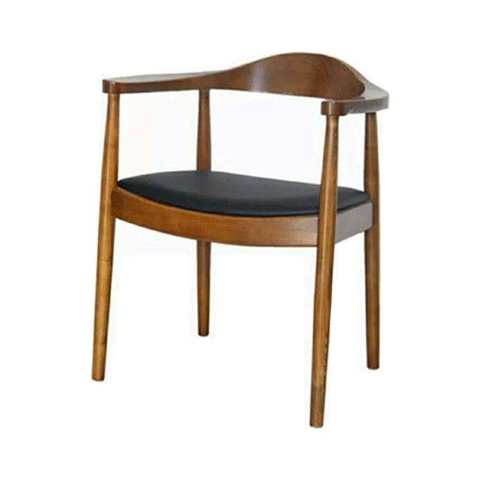 Scandinavian Style Wood Dining Chair Home Open Back Dining Side Chair with Arm Light Brown 1 Piece Clearhalo ' kitchen&dining_furn' 'Dining Chairs' 'Dining Tables & Seating' 'dining_chair' 'furn' 'furn_dining_chair' 'Furniture' 'furniture_dining_chair' 'Kitchen & Dining Furniture' 'kitchen' 3702689