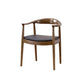 Scandinavian Style Wood Dining Chair Home Open Back Dining Side Chair with Arm Clearhalo ' kitchen&dining_furn' 'Dining Chairs' 'Dining Tables & Seating' 'dining_chair' 'furn' 'furn_dining_chair' 'Furniture' 'furniture_dining_chair' 'Kitchen & Dining Furniture' 'kitchen' 3702693