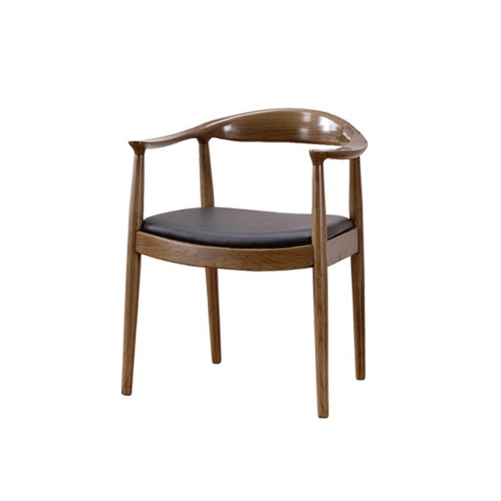Scandinavian Style Wood Dining Chair Home Open Back Dining Side Chair with Arm Clearhalo ' kitchen&dining_furn' 'Dining Chairs' 'Dining Tables & Seating' 'dining_chair' 'furn' 'furn_dining_chair' 'Furniture' 'furniture_dining_chair' 'Kitchen & Dining Furniture' 'kitchen' 3702693