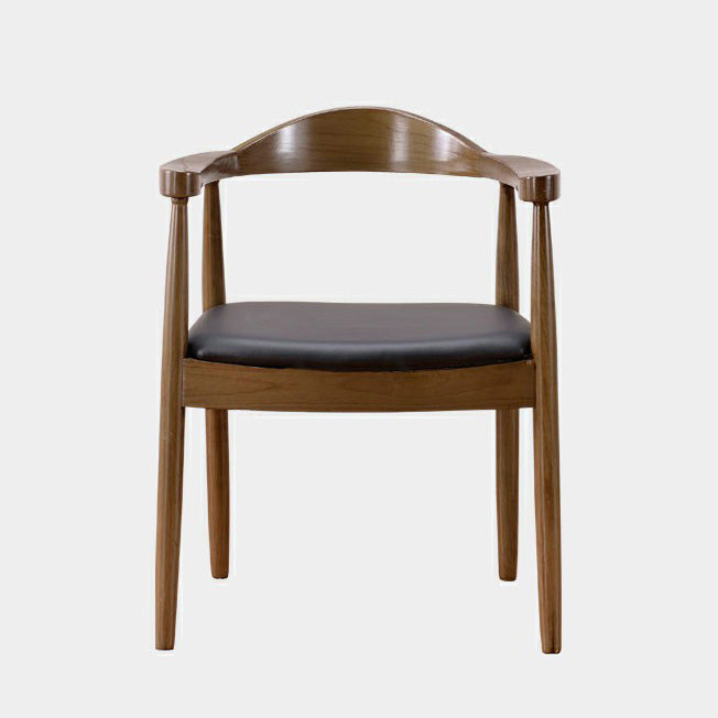 Scandinavian Style Wood Dining Chair Home Open Back Dining Side Chair with Arm Clearhalo ' kitchen&dining_furn' 'Dining Chairs' 'Dining Tables & Seating' 'dining_chair' 'furn' 'furn_dining_chair' 'Furniture' 'furniture_dining_chair' 'Kitchen & Dining Furniture' 'kitchen' 3702694