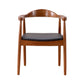 Scandinavian Style Wood Dining Chair Home Open Back Dining Side Chair with Arm Red Brown 1 Piece Clearhalo ' kitchen&dining_furn' 'Dining Chairs' 'Dining Tables & Seating' 'dining_chair' 'furn' 'furn_dining_chair' 'Furniture' 'furniture_dining_chair' 'Kitchen & Dining Furniture' 'kitchen' 3702695