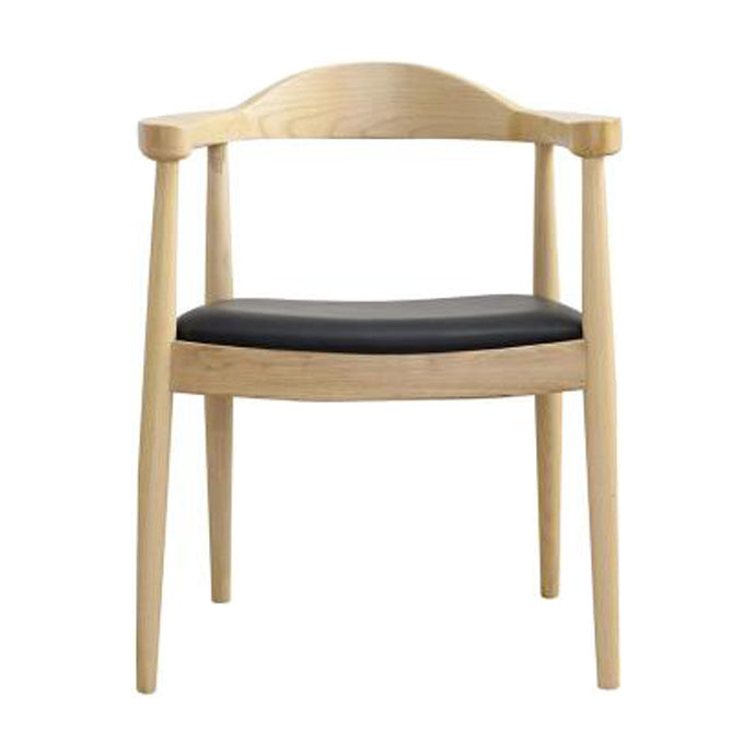 Scandinavian Style Wood Dining Chair Home Open Back Dining Side Chair with Arm Natural 1 Piece Clearhalo ' kitchen&dining_furn' 'Dining Chairs' 'Dining Tables & Seating' 'dining_chair' 'furn' 'furn_dining_chair' 'Furniture' 'furniture_dining_chair' 'Kitchen & Dining Furniture' 'kitchen' 3702706