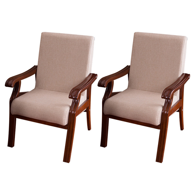 Traditional Style Kitchen Dining Chair Solid Back Dining Arm Chair for Home Use Beige 2 Piece Set Clearhalo ' kitchen&dining_furn' 'Dining Chairs' 'Dining Tables & Seating' 'dining_chair' 'furn' 'furn_dining_chair' 'Furniture' 'furniture_dining_chair' 'Kitchen & Dining Furniture' 'kitchen' 3702724