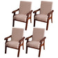Traditional Style Kitchen Dining Chair Solid Back Dining Arm Chair for Home Use Beige 4 Piece Set Clearhalo ' kitchen&dining_furn' 'Dining Chairs' 'Dining Tables & Seating' 'dining_chair' 'furn' 'furn_dining_chair' 'Furniture' 'furniture_dining_chair' 'Kitchen & Dining Furniture' 'kitchen' 3702726