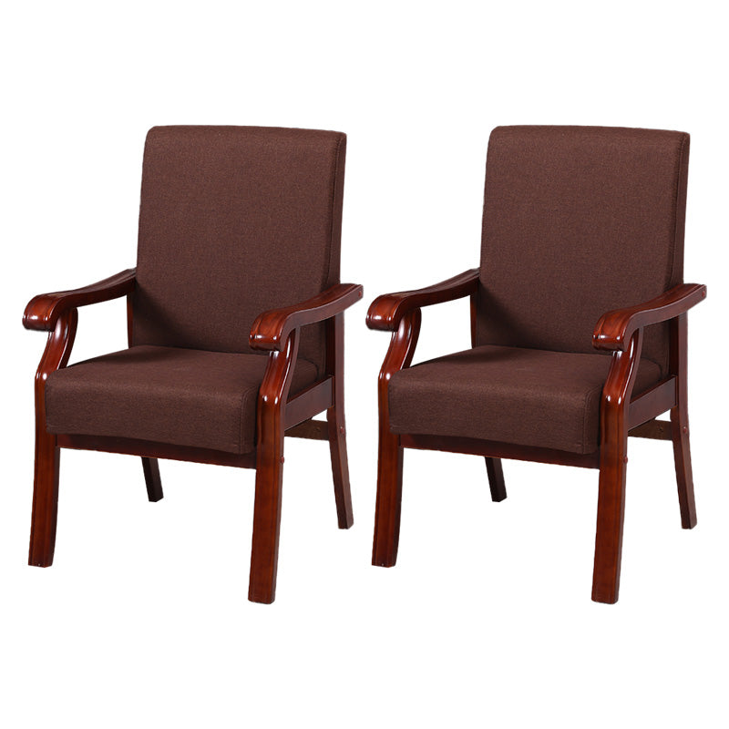 Traditional Style Kitchen Dining Chair Solid Back Dining Arm Chair for Home Use Dark Brown 2 Piece Set Clearhalo ' kitchen&dining_furn' 'Dining Chairs' 'Dining Tables & Seating' 'dining_chair' 'furn' 'furn_dining_chair' 'Furniture' 'furniture_dining_chair' 'Kitchen & Dining Furniture' 'kitchen' 3702730