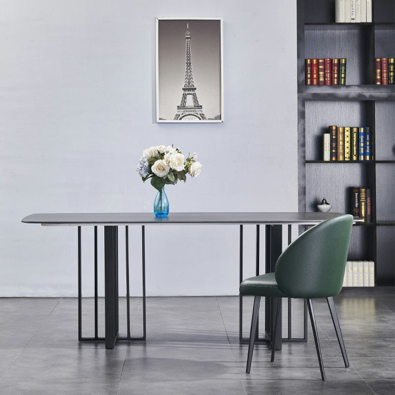 Minimalist Style Faux Leather Side Chair Upholstered Armless Dining Chairs for Home Clearhalo ' kitchen&dining_furn' 'Dining Chairs' 'Dining Tables & Seating' 'dining_chair' 'furn' 'furn_dining_chair' 'Furniture' 'furniture_dining_chair' 'Kitchen & Dining Furniture' 'kitchen' 3702739