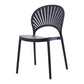 Scandinavian Plastic Dining Armless Chair Kitchen and Dining Room Side Chairs Black 1 Piece Clearhalo ' kitchen&dining_furn' 'Dining Chairs' 'Dining Tables & Seating' 'dining_chair' 'furn' 'furn_dining_chair' 'Furniture' 'furniture_dining_chair' 'Kitchen & Dining Furniture' 'kitchen' 3702787