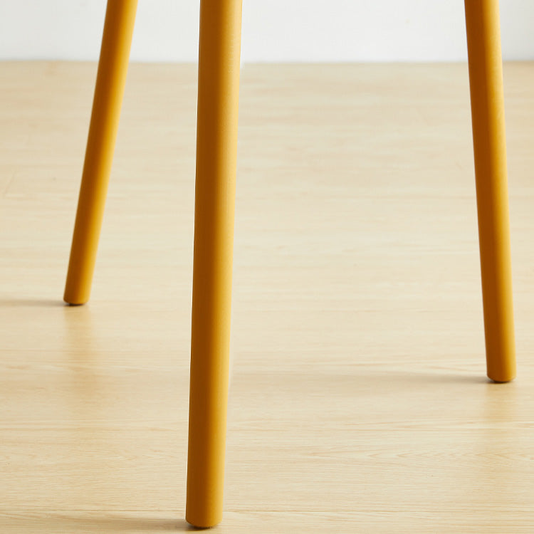 Scandinavian Plastic Dining Armless Chair Kitchen and Dining Room Side Chairs Clearhalo ' kitchen&dining_furn' 'Dining Chairs' 'Dining Tables & Seating' 'dining_chair' 'furn' 'furn_dining_chair' 'Furniture' 'furniture_dining_chair' 'Kitchen & Dining Furniture' 'kitchen' 3702802