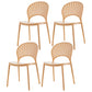 Scandinavian Plastic Dining Armless Chair Kitchen and Dining Room Side Chairs Beige 4 Piece Set Clearhalo ' kitchen&dining_furn' 'Dining Chairs' 'Dining Tables & Seating' 'dining_chair' 'furn' 'furn_dining_chair' 'Furniture' 'furniture_dining_chair' 'Kitchen & Dining Furniture' 'kitchen' 3702809