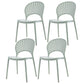 Scandinavian Plastic Dining Armless Chair Kitchen and Dining Room Side Chairs Pea Green 4 Piece Set Clearhalo ' kitchen&dining_furn' 'Dining Chairs' 'Dining Tables & Seating' 'dining_chair' 'furn' 'furn_dining_chair' 'Furniture' 'furniture_dining_chair' 'Kitchen & Dining Furniture' 'kitchen' 3702839