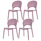Scandinavian Plastic Dining Armless Chair Kitchen and Dining Room Side Chairs Orchid 4 Piece Set Clearhalo ' kitchen&dining_furn' 'Dining Chairs' 'Dining Tables & Seating' 'dining_chair' 'furn' 'furn_dining_chair' 'Furniture' 'furniture_dining_chair' 'Kitchen & Dining Furniture' 'kitchen' 3702845