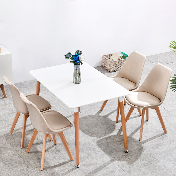 Contemporary Style Dining Room Chair Solid Back Armless Chair for Kitchen Clearhalo ' kitchen&dining_furn' 'Dining Chairs' 'Dining Tables & Seating' 'dining_chair' 'Furniture' 'furniture_dining_chair' 'Kitchen & Dining Furniture' 'kitchen' 3702908