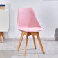 Contemporary Style Dining Room Chair Solid Back Armless Chair for Kitchen Pink 1 Piece Clearhalo ' kitchen&dining_furn' 'Dining Chairs' 'Dining Tables & Seating' 'dining_chair' 'Furniture' 'furniture_dining_chair' 'Kitchen & Dining Furniture' 'kitchen' 3702913