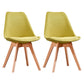 Contemporary Style Dining Room Chair Solid Back Armless Chair for Kitchen Light Army Green Set of 2 Clearhalo ' kitchen&dining_furn' 'Dining Chairs' 'Dining Tables & Seating' 'dining_chair' 'Furniture' 'furniture_dining_chair' 'Kitchen & Dining Furniture' 'kitchen' 3702929