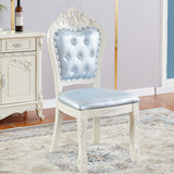 Upholstered European Style Restaurant Side Chair White Open Dining Chair Clearhalo ' kitchen&dining_furn' 'Dining Chairs' 'Dining Tables & Seating' 'dining_chair' 'furn' 'furn_dining_chair' 'Furniture' 'furniture_dining_chair' 'Kitchen & Dining Furniture' 'kitchen' 3702942