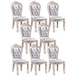 Upholstered European Style Restaurant Side Chair White Open Dining Chair Blue 8 Piece Set Clearhalo ' kitchen&dining_furn' 'Dining Chairs' 'Dining Tables & Seating' 'dining_chair' 'furn' 'furn_dining_chair' 'Furniture' 'furniture_dining_chair' 'Kitchen & Dining Furniture' 'kitchen' 3702943