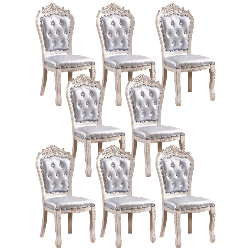 Upholstered European Style Restaurant Side Chair White Open Dining Chair Blue 8 Piece Set Clearhalo ' kitchen&dining_furn' 'Dining Chairs' 'Dining Tables & Seating' 'dining_chair' 'furn' 'furn_dining_chair' 'Furniture' 'furniture_dining_chair' 'Kitchen & Dining Furniture' 'kitchen' 3702943