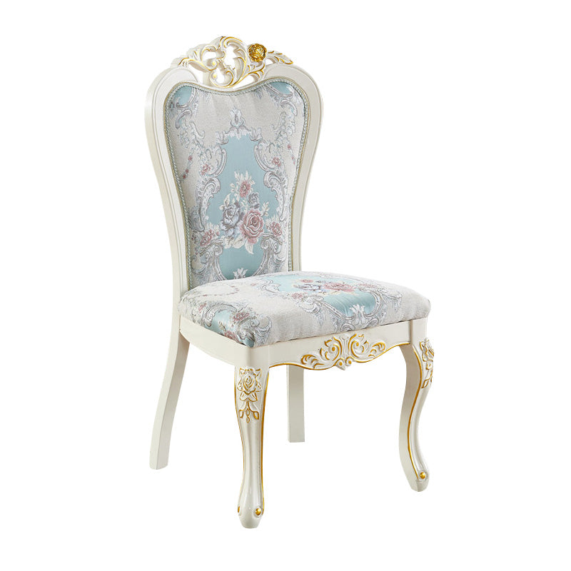 Upholstered European Style Restaurant Side Chair White Open Dining Chair Clearhalo ' kitchen&dining_furn' 'Dining Chairs' 'Dining Tables & Seating' 'dining_chair' 'furn' 'furn_dining_chair' 'Furniture' 'furniture_dining_chair' 'Kitchen & Dining Furniture' 'kitchen' 3702944