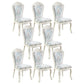 Upholstered European Style Restaurant Side Chair White Open Dining Chair Light Blue 8 Piece Set Clearhalo ' kitchen&dining_furn' 'Dining Chairs' 'Dining Tables & Seating' 'dining_chair' 'furn' 'furn_dining_chair' 'Furniture' 'furniture_dining_chair' 'Kitchen & Dining Furniture' 'kitchen' 3702947