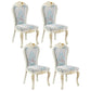 Upholstered European Style Restaurant Side Chair White Open Dining Chair Sky Blue 4 Piece Set Clearhalo ' kitchen&dining_furn' 'Dining Chairs' 'Dining Tables & Seating' 'dining_chair' 'furn' 'furn_dining_chair' 'Furniture' 'furniture_dining_chair' 'Kitchen & Dining Furniture' 'kitchen' 3702948