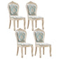 Upholstered European Style Restaurant Side Chair White Open Dining Chair Green 4 Piece Set Clearhalo ' kitchen&dining_furn' 'Dining Chairs' 'Dining Tables & Seating' 'dining_chair' 'furn' 'furn_dining_chair' 'Furniture' 'furniture_dining_chair' 'Kitchen & Dining Furniture' 'kitchen' 3702951