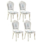 Upholstered European Style Restaurant Side Chair White Open Dining Chair Gloss White 4 Piece Set Clearhalo ' kitchen&dining_furn' 'Dining Chairs' 'Dining Tables & Seating' 'dining_chair' 'furn' 'furn_dining_chair' 'Furniture' 'furniture_dining_chair' 'Kitchen & Dining Furniture' 'kitchen' 3702953