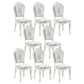 Upholstered European Style Restaurant Side Chair White Open Dining Chair Gloss White 8 Piece Set Clearhalo ' kitchen&dining_furn' 'Dining Chairs' 'Dining Tables & Seating' 'dining_chair' 'furn' 'furn_dining_chair' 'Furniture' 'furniture_dining_chair' 'Kitchen & Dining Furniture' 'kitchen' 3702954