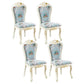 Upholstered European Style Restaurant Side Chair White Open Dining Chair Lake Blue 4 Piece Set Clearhalo ' kitchen&dining_furn' 'Dining Chairs' 'Dining Tables & Seating' 'dining_chair' 'furn' 'furn_dining_chair' 'Furniture' 'furniture_dining_chair' 'Kitchen & Dining Furniture' 'kitchen' 3702959