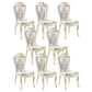 Upholstered European Style Restaurant Side Chair White Open Dining Chair Cream 8 Piece Set Clearhalo ' kitchen&dining_furn' 'Dining Chairs' 'Dining Tables & Seating' 'dining_chair' 'furn' 'furn_dining_chair' 'Furniture' 'furniture_dining_chair' 'Kitchen & Dining Furniture' 'kitchen' 3702964