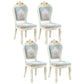 Upholstered European Style Restaurant Side Chair White Open Dining Chair Denim Blue 4 Piece Set Clearhalo ' kitchen&dining_furn' 'Dining Chairs' 'Dining Tables & Seating' 'dining_chair' 'furn' 'furn_dining_chair' 'Furniture' 'furniture_dining_chair' 'Kitchen & Dining Furniture' 'kitchen' 3702965