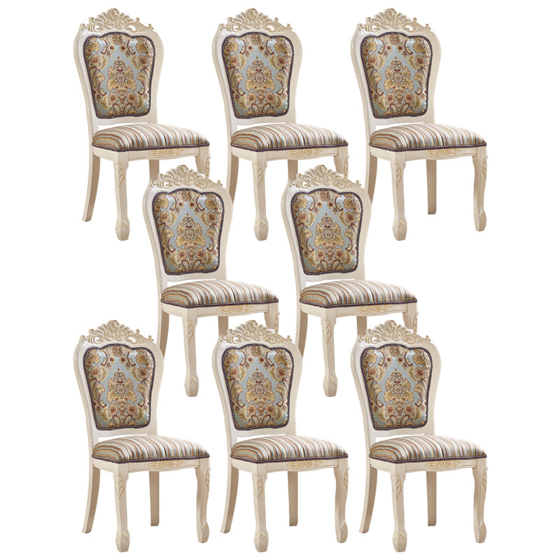 Upholstered European Style Restaurant Side Chair White Open Dining Chair Dark Blue 8 Piece Set Clearhalo ' kitchen&dining_furn' 'Dining Chairs' 'Dining Tables & Seating' 'dining_chair' 'furn' 'furn_dining_chair' 'Furniture' 'furniture_dining_chair' 'Kitchen & Dining Furniture' 'kitchen' 3702980