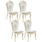 Upholstered European Style Restaurant Side Chair White Open Dining Chair Off-White 4 Piece Set Clearhalo ' kitchen&dining_furn' 'Dining Chairs' 'Dining Tables & Seating' 'dining_chair' 'furn' 'furn_dining_chair' 'Furniture' 'furniture_dining_chair' 'Kitchen & Dining Furniture' 'kitchen' 3702981