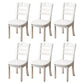 Contemporary Wood Side Chair Armless Ladder Back Dining Chair for Home Use White 6 Piece Set Clearhalo ' kitchen&dining_furn' 'Dining Chairs' 'Dining Tables & Seating' 'dining_chair' 'furn' 'furn_dining_chair' 'Furniture' 'furniture_dining_chair' 'Kitchen & Dining Furniture' 'kitchen' 3702988