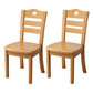 Contemporary Wood Side Chair Armless Ladder Back Dining Chair for Home Use Khaki 2 Piece Set Clearhalo ' kitchen&dining_furn' 'Dining Chairs' 'Dining Tables & Seating' 'dining_chair' 'furn' 'furn_dining_chair' 'Furniture' 'furniture_dining_chair' 'Kitchen & Dining Furniture' 'kitchen' 3702990