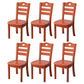 Contemporary Wood Side Chair Armless Ladder Back Dining Chair for Home Use Red Brown 6 Piece Set Clearhalo ' kitchen&dining_furn' 'Dining Chairs' 'Dining Tables & Seating' 'dining_chair' 'furn' 'furn_dining_chair' 'Furniture' 'furniture_dining_chair' 'Kitchen & Dining Furniture' 'kitchen' 3703000