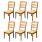 Contemporary Wood Side Chair Armless Ladder Back Dining Chair for Home Use Natural 6 Piece Set Clearhalo ' kitchen&dining_furn' 'Dining Chairs' 'Dining Tables & Seating' 'dining_chair' 'furn' 'furn_dining_chair' 'Furniture' 'furniture_dining_chair' 'Kitchen & Dining Furniture' 'kitchen' 3703013
