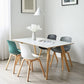 Contemporary Style Dining Room Chairs Solid Armless Chair with Wooden Legs Clearhalo ' kitchen&dining_furn' 'Dining Chairs' 'Dining Tables & Seating' 'dining_chair' 'Furniture' 'furniture_dining_chair' 'Kitchen & Dining Furniture' 'kitchen' 3703019