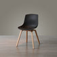 Contemporary Style Dining Room Chairs Solid Armless Chair with Wooden Legs Black Natural Wood 1 Piece Clearhalo ' kitchen&dining_furn' 'Dining Chairs' 'Dining Tables & Seating' 'dining_chair' 'Furniture' 'furniture_dining_chair' 'Kitchen & Dining Furniture' 'kitchen' 3703024