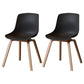 Contemporary Style Dining Room Chairs Solid Armless Chair with Wooden Legs Black Natural Wood Set of 2 Clearhalo ' kitchen&dining_furn' 'Dining Chairs' 'Dining Tables & Seating' 'dining_chair' 'Furniture' 'furniture_dining_chair' 'Kitchen & Dining Furniture' 'kitchen' 3703026