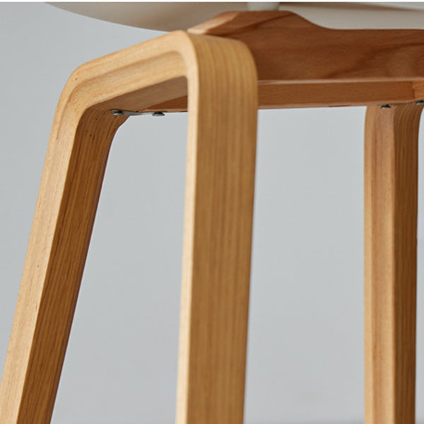 Contemporary Style Dining Room Chairs Solid Armless Chair with Wooden Legs Clearhalo ' kitchen&dining_furn' 'Dining Chairs' 'Dining Tables & Seating' 'dining_chair' 'Furniture' 'furniture_dining_chair' 'Kitchen & Dining Furniture' 'kitchen' 3703031