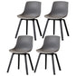 Contemporary Style Dining Room Chairs Solid Armless Chair with Wooden Legs Dark Gray Black Set of 4 Clearhalo ' kitchen&dining_furn' 'Dining Chairs' 'Dining Tables & Seating' 'dining_chair' 'Furniture' 'furniture_dining_chair' 'Kitchen & Dining Furniture' 'kitchen' 3703034