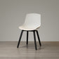 Contemporary Style Dining Room Chairs Solid Armless Chair with Wooden Legs White Black 1 Piece Clearhalo ' kitchen&dining_furn' 'Dining Chairs' 'Dining Tables & Seating' 'dining_chair' 'Furniture' 'furniture_dining_chair' 'Kitchen & Dining Furniture' 'kitchen' 3703042