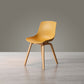 Contemporary Style Dining Room Chairs Solid Armless Chair with Wooden Legs Ginger Natural Wood 1 Piece Clearhalo ' kitchen&dining_furn' 'Dining Chairs' 'Dining Tables & Seating' 'dining_chair' 'Furniture' 'furniture_dining_chair' 'Kitchen & Dining Furniture' 'kitchen' 3703057
