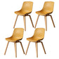 Contemporary Style Dining Room Chairs Solid Armless Chair with Wooden Legs Ginger Natural Wood Set of 4 Clearhalo ' kitchen&dining_furn' 'Dining Chairs' 'Dining Tables & Seating' 'dining_chair' 'Furniture' 'furniture_dining_chair' 'Kitchen & Dining Furniture' 'kitchen' 3703059