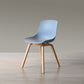 Contemporary Style Dining Room Chairs Solid Armless Chair with Wooden Legs Gray Blue Natural Wood 1 Piece Clearhalo ' kitchen&dining_furn' 'Dining Chairs' 'Dining Tables & Seating' 'dining_chair' 'Furniture' 'furniture_dining_chair' 'Kitchen & Dining Furniture' 'kitchen' 3703066