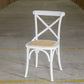 Country Style Armless Dining Chairs Beech Bentwood Cross Back Side Chair White 1 Piece Clearhalo ' kitchen&dining_furn' 'Dining Chairs' 'Dining Tables & Seating' 'dining_chair' 'furn' 'furn_dining_chair' 'Furniture' 'furniture_dining_chair' 'Kitchen & Dining Furniture' 'kitchen' 3703076
