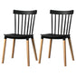 Contemporary Style Dining Room Chair Slat Back Stackable Side Chair for Kitchen Black 2 Piece Set Clearhalo ' kitchen&dining_furn' 'Dining Chairs' 'Dining Tables & Seating' 'dining_chair' 'furn' 'furn_dining_chair' 'Furniture' 'furniture_dining_chair' 'Kitchen & Dining Furniture' 'kitchen' 3703096